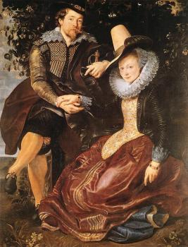 彼得 保羅 魯本斯 The Artist and His First Wife, Isabella Brant, in the Honeysuckle Bower 彼得 保羅 魯本斯 The Artist and His First Wife, Isabella Brant, in the Honeysuckle Bower